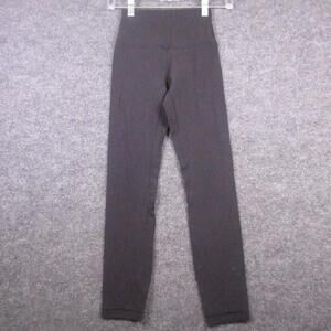 Lululemon Leggings Womens 2 Black High Rise Ankle Yoga Athletic Pants Workout